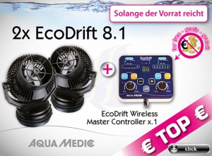 Aqua Medic SPECIAL : 2x EcoDrift 8.1 + EcoDrift Wireless Master Controller for free on top