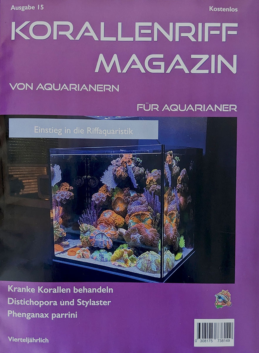 Meeresaquaristik News: Das neue Korallenriff-Magazin ist da - Ausgabe 15 ab sofort kostenlos zu deiner Bestellung