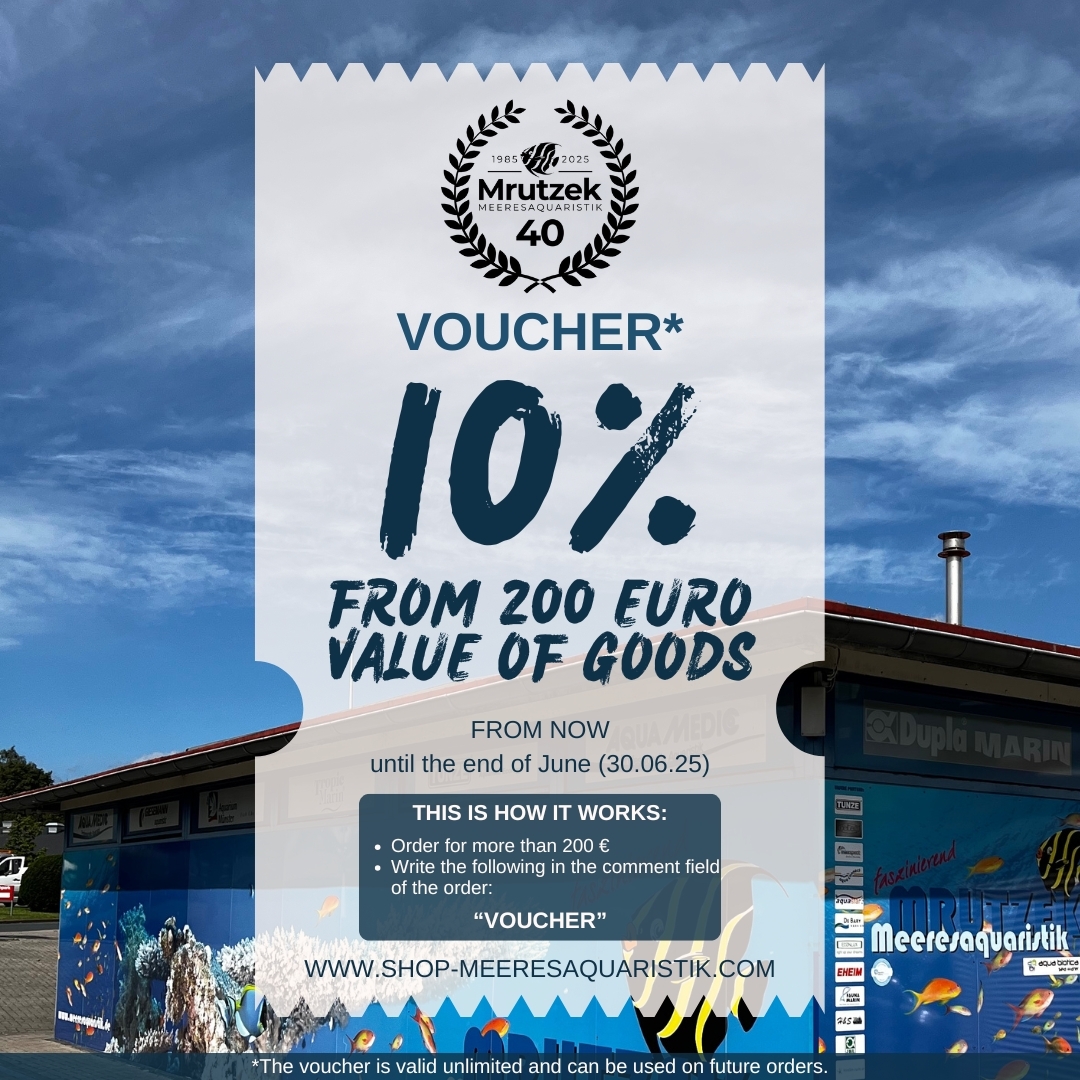 Meeresaquaristik News: 10% voucher from 200 Euro value of goods