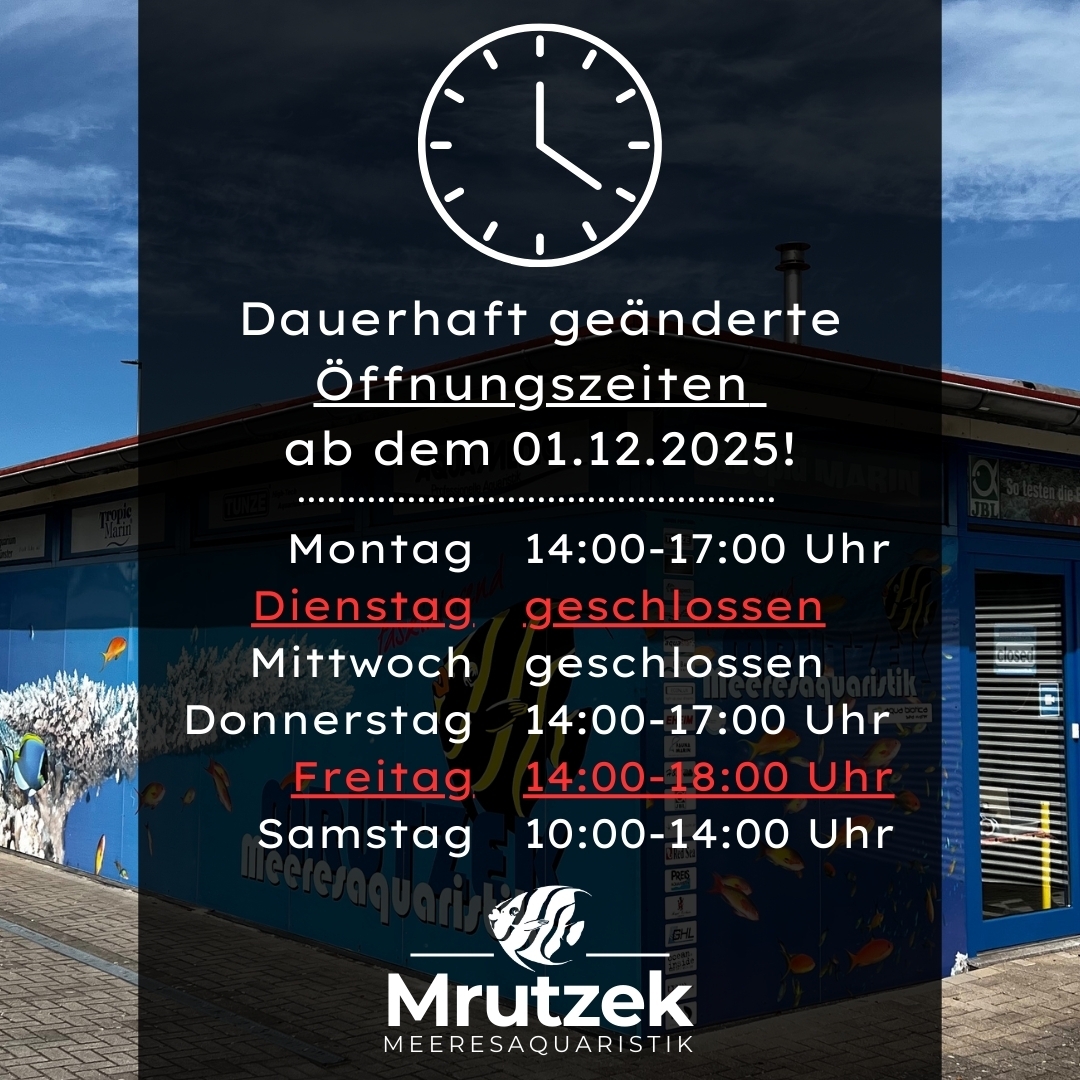 Dauerhaft geänderte Öffnungszeiten ab 01.12.25