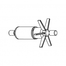 Sicce impeller group with axle and grommets for SYNCRA 1.5 (SGR0053)