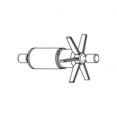 Sicce Rotor mit Stahlachse m.Tüllen für SYNCRA 0.5 (SGR0049) (500100600)