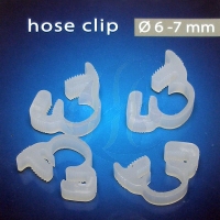 Aqua Medic hose clip Schlauchschelle aus Kunststoff weiß 6-7 mm (410.39) 4 Stk.
