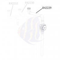 Red Sea Reefer Ablaufverrohrung mit Membran Ventil (R42229)