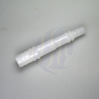 Schlauchverbinder weiß, reduziert 1x 8 mm / 1x 11 mm (950182)
