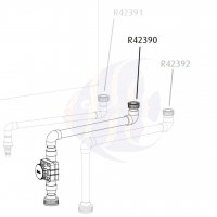 Red Sea Reefer Peninsula 650 Sump valved downpipe (R42390)