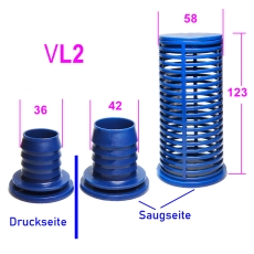 EcoTech Marine Barb & Screen Kit für Vectra VL2 >VP034< (1510551)