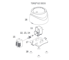 Nyos TORQ Dock Silikonfüße / Saugnäpfe 4 Stk (T-DSP_4447) (1510909)