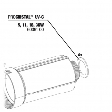 JBL Dichtungen Schlauchanschluss für ProCristal UV-C (6039100)