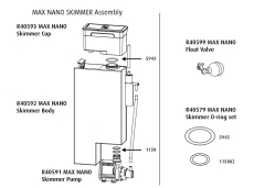 Red Sea  Max-Nano Skimmer O-Ring set (R40579)