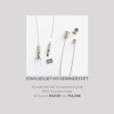 Giesemann NEU Stahlseilset M5 Gewindestift (20.300.013-2) NEU