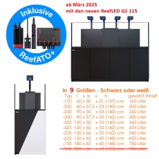 Red Sea REEFER DeLuxe - G2+ (mit ReefLED 90 Beleuchtung, ATO+) diverse Modelle und Farben