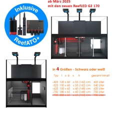 Red Sea REEFER DeLuxe - G2+ (mit ReefLED 160S Beleuchtung, ATO+) diverse Modelle und Farben