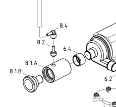 Ultra Reef FTT Fitting 8x0.25 inch (UKS-160, 200 & UKD-200) (144612)