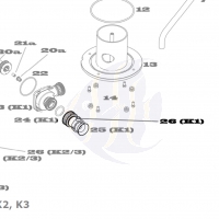 Aqua Medic Schrauben Bodenplatte K1 - K3 (412.210-15)