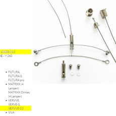 Giesemann Hängesystem C (Y-260 mm) - stufenlos in Höhe und Neigung verstellbar (10.085.013)