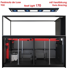 Bild zu Red Sea REEFER™ Peninsula S 950 G3 Deluxe - Schwarz (inklusive 4 X RL170S & Hängebefestigung) (R43556G2PA-EUR)