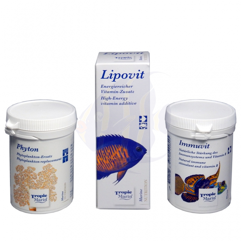 Tropic Marin Filter Feeder Food Set Phyton Lipovit Immuvit